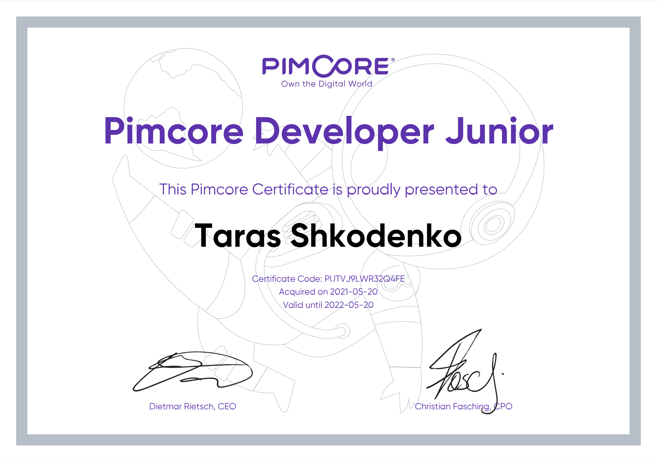 Pimcore Developer Junior